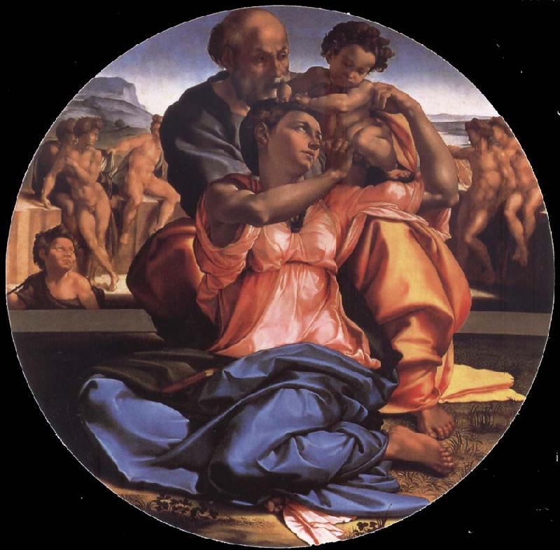 unknow artist The Sacred Family with the young one San Juan the Baptist one oil painting image